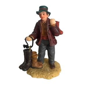 LeMax Caddington, Boy With Boots Hand-Painted Figurine 3" Resin